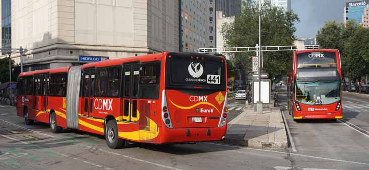 MB Metrobus Alexander Dennis Enviro500MMC 845 & Mercedes Marcopolo Marcopolo Gran Viale 441